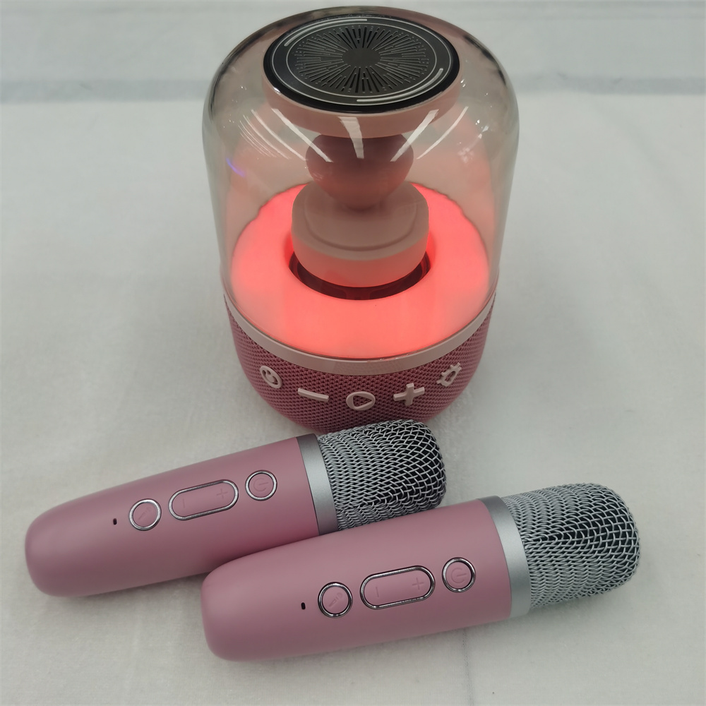 Mini alto -falantes Bluetooth da máquina de karaokê com dispositivo de microfone para crianças brinquedos