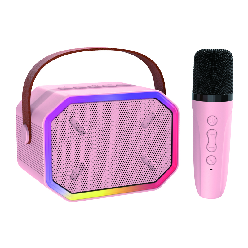 Alto-falante Bluetooth portátil com 2 microfones sem fio, brinquedos, presentes de aniversário para meninas de 4, 5, 6, 7, 8,9,10,11,12+ anos de idade, adolescentes 