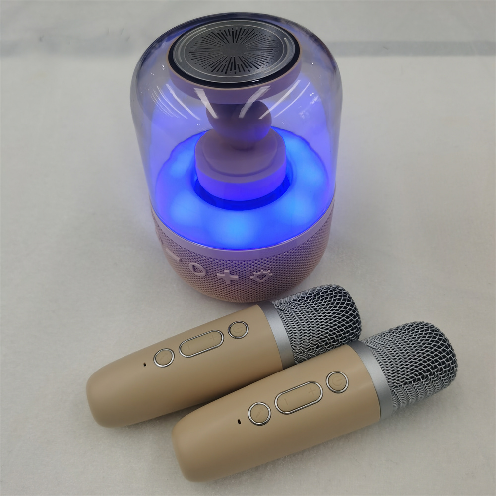 Mini alto -falantes Bluetooth da máquina de karaokê com dispositivo de microfone para crianças brinquedos