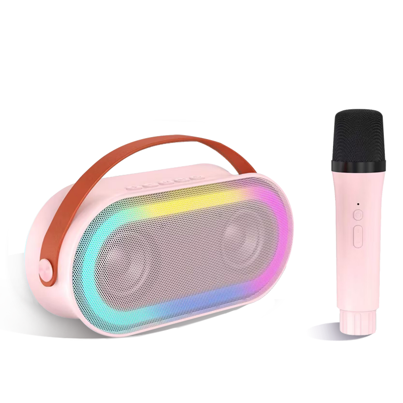 Mini máquina de karaokê para crianças, Karafun Premium com milhares de músicas, alto-falante Bluetooth portátil com 2 microfones sem fio, presentes de aniversário para meninas de 3 a 12 anos e adultos, brinquedos infantis