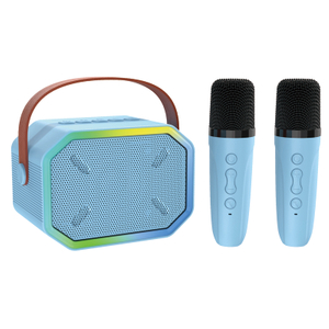 Alto-falante Bluetooth portátil com 2 microfones sem fio, brinquedos, presentes de aniversário para meninas de 4, 5, 6, 7, 8,9,10,11,12+ anos de idade, adolescentes 